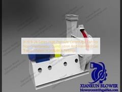 فن سانتریفیوژ فشار قوی سری 9-19 9-26 برای انتقال گازهای غیر قابل اشتعال و بی ضرر در محیط صنعتی