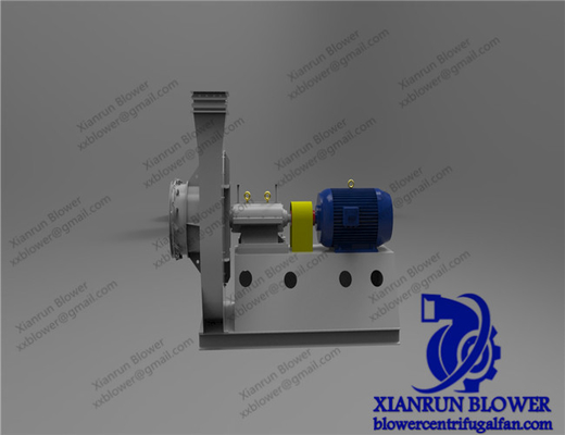 فن شعاعی منحنی به جلو برای هوای صنعتی با فشار بالا حجم 800 90000m3 / H قدرت 5 350KW