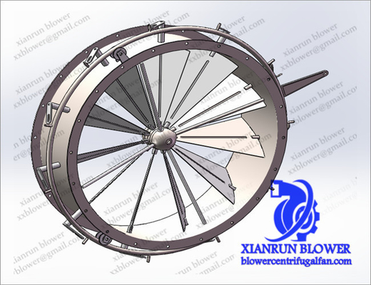 خنک کننده هوا برای فشار بالا Centrifugal Blower Centrifugal Fan لوازم جانبی دو مرحله ای چرخ محرک