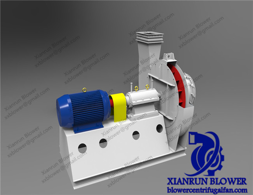 فن شعاعی منحنی به جلو برای هوای صنعتی با فشار بالا حجم 800 90000m3 / H قدرت 5 350KW