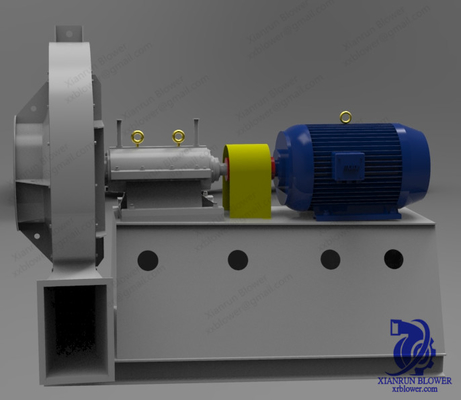 دمنده فن گریز از مرکز بزرگ منحنی جلو 3000Pa-25425Pa
