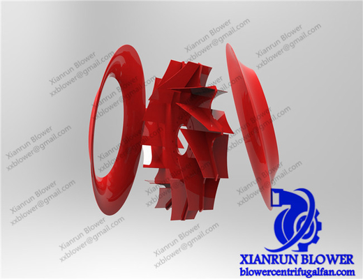 چرخ‌های چرخش پروانه فن گریز از مرکز پروانه قطعه چرخان صنعتی