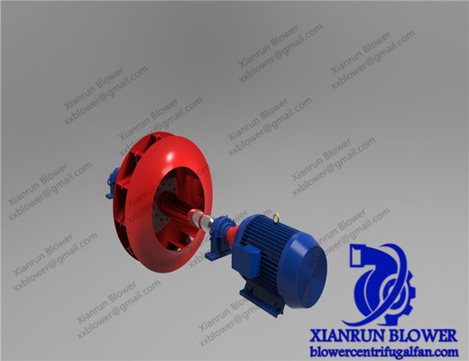 فن کم نویز دو ورودی سانتریفیوژ منحنی جلو 5KW-350KW