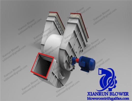 فن کم نویز دو ورودی سانتریفیوژ منحنی جلو 5KW-350KW